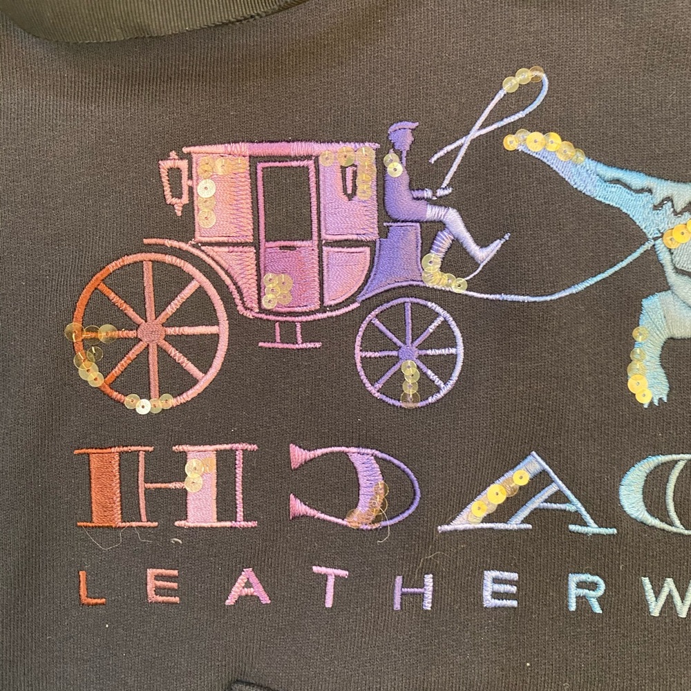 COACH🤩Mirrored Rexy & Carriage Satin Stitch Sweatshirt, XS - Picture 3 of 10